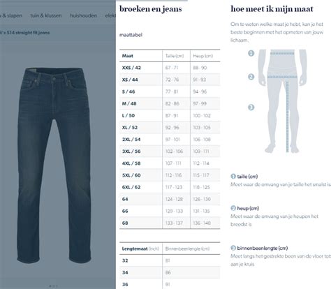 jeans omrekenen.